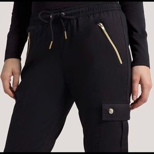jannuu black scrub jogger pants